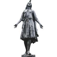 H49957 Pocahontas Statue Gravesend United Kingdom Cardboard Cutout Standee Stand
