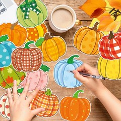 60pcs Pumpkin Cutouts for Bulletin Board Fall Classroom Decoration Autumn Hal…