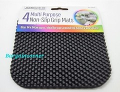 Placemat Non Slip Lineer Coaster Multipurpose Grip Mat Coffee Table 14x14cm
