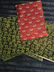 Mine Craft Birthday Banner And Wrapping Paper
