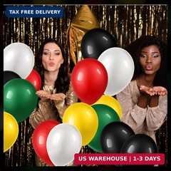 Deekin 130 Pcs Black History Month Balloons Party Decoration Juneteenth Day Garl