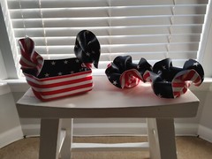 3 Pcs Party Supplies Set Red White Blue Decorations Pool Patriotic Stars Stripes