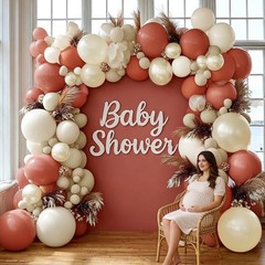 Dusty Pink Balloon Garland Double Stuffed Mauve Pink Balloons Pearl White San…