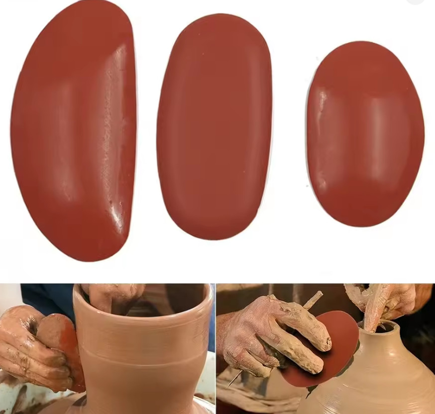 3Pcs Tools Ceramics & Pottery Rubber Scraper Polymer Clay Cutters Ceramic Art