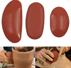 3Pcs Tools Ceramics & Pottery Rubber Scraper Polymer Clay Cutters Ceramic Art