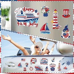 Patriotic 16-Piece Magnet Set – Perfect for Independence Day Decor and Gifts
