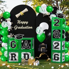 Graduation Decorations 2026 Graduation Party Decorations Set of 4 Boxes with …