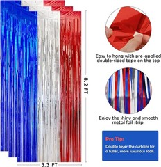 Vibrant American Flag Streamers 2-Pack – Indoor & Outdoor 4th of July Decor