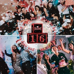 3 Pcs Happy 16th Decorations Red Black Balloon for Boys Girls Sweet 16 Party …