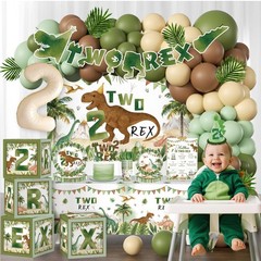 237pcs Rex Birthday Decorations Boy Complete Party Set, Dinosaur Birthday Dec…