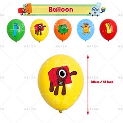Cartoon Numberblocks Birthday Party Decoration Banner Balloon Supplies Kids Gift