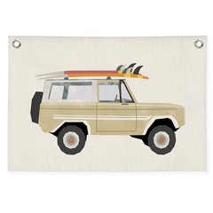 Surf Decor Banner,Beach Surf Coastal Vintage Decor,Trendy Surf Car Wall Decor…