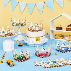 High-Quality Construction Party Hats – 12PCS for Ultimate Truck-Themed Parties