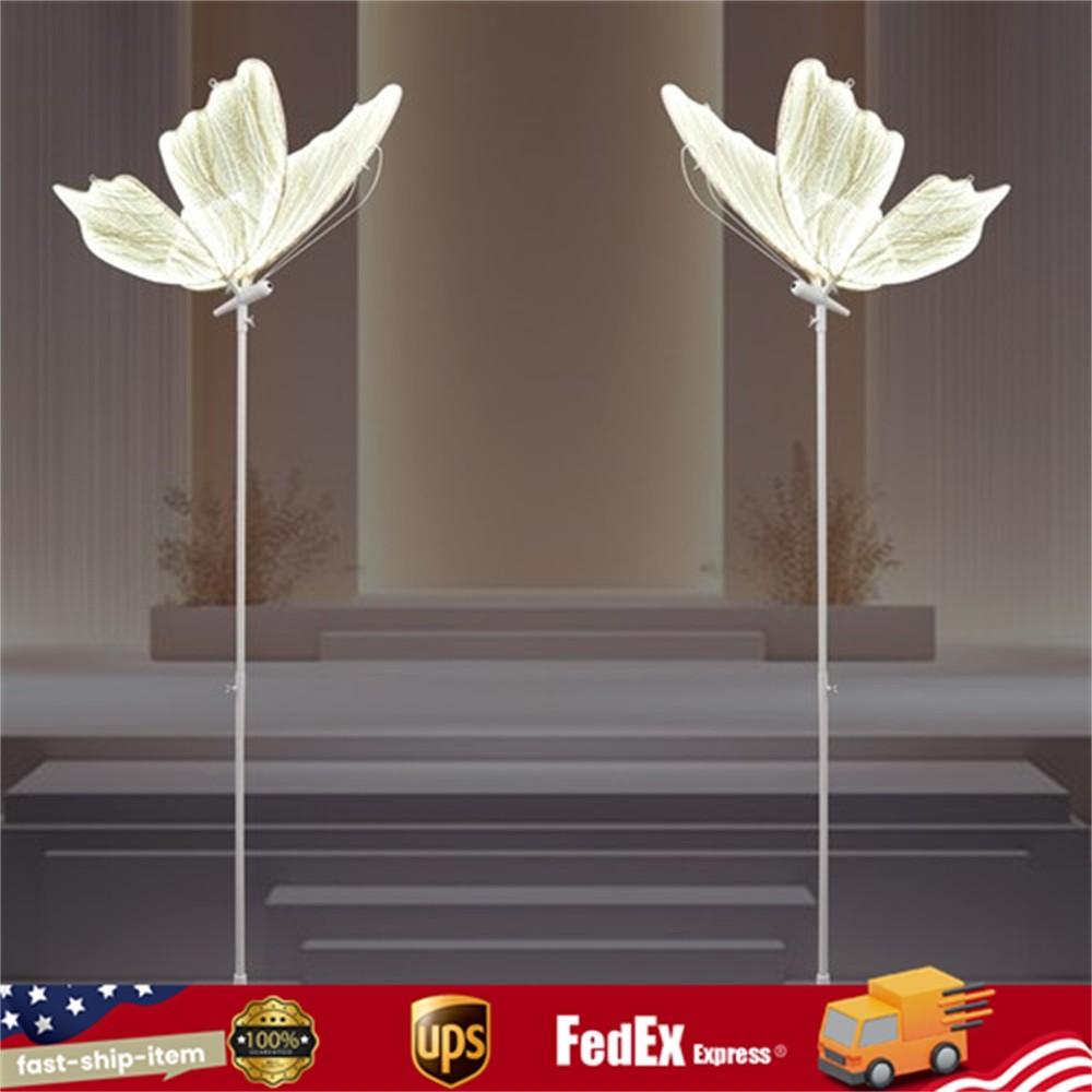 2PC Butterfly Floor lamp Ceiling Lamp Romantic Decoration Party Atmosphere Props