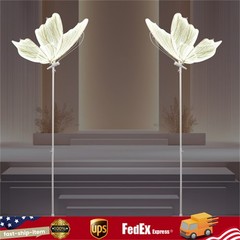 2PC Butterfly Floor lamp Ceiling Lamp Romantic Decoration Party Atmosphere Props