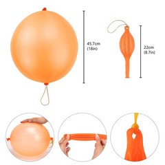 Punch Balloons,36Pcs Punching Balloon for Kids Heavy Duty Party Favors, Assorted