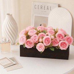 Flower Centerpieces for Table, Artificial Floral Arrangement 4Pcs UV Resistan…