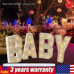 «BABY» Letter Light LED Light Up Letters for Baby Birthdays/Showers KT Board