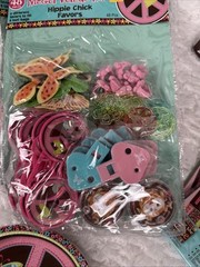 Hippie Chick Peace Owl Pink Brown Retro Birthday Party Kit Decorations Favors 16