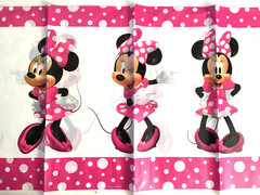 2 Child’s TABLECLOTHS Minnie Mouse Forever Plastic &BATTLE ROYALE Paper54″ X 96″