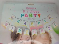 Happy Birthday Banner Unicorn Theme Party Pink Purple Clear Balloons