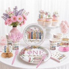 First Birthday «One for the Books/ First Chapter» Girls Birthday Party Decor NEW