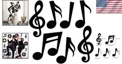 40 Pcs Music Notes Cutouts – Elegant Decorations for Theme Events & Parties