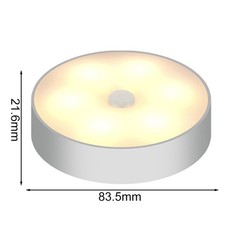 Indoor LED Stair Lights Motion Sensor Rechargeable 6 Pack with Dual Color Modes
