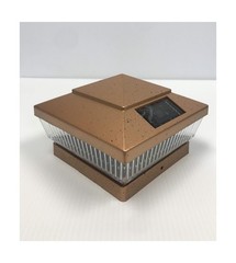 10-Pack Copper Solar 5 in. x 5 in. Vinyl/PVC/Wood Square Fence Outdoor Post C…
