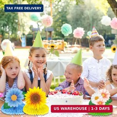 10 Pieces Spring Sunflower Honeycomb Centerpiece Flower Table Decoration Spring
