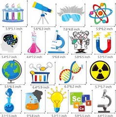 Science Birthday Party Decorations 18Pcs Science Theme Centerpiece Sticks for Ta