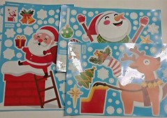 Christmas decorations. Centerpiece, banner, selfie props, shaped fans, Decals
