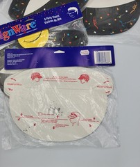 American Greetings DesignWare Party Visors Smiley Faces 90s AGC Lot Smiles