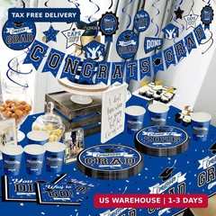 DAZONGE Graduation Decorations 2026 Blue, 265pcs Graduation Party Decorations 20