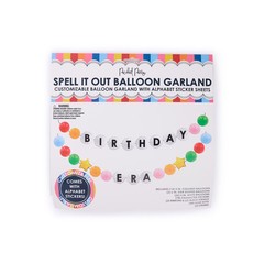 Birthday Era Multicolor Customizable Balloon Garland