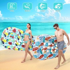2 Pack Pool Floats Lounger, Pool Floats Adult Heavy Duty, Pool Rafts Floaties…