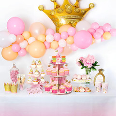 3 Tiers Watercolor Princess Cupcake Stand Princess Birthday Party Cardboard C…