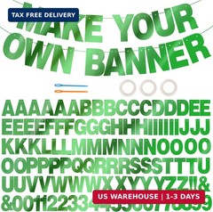 BEISHIDA 116 PCS A-Z DIY Letter Banner Kit Make Your Own Banner Including 111 Le