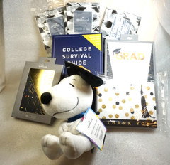 45 Pcs Graduate Parent Kit Paper Thank You Snoopy Card Holder Invite Book