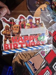 ROBLOX 3 MYLAR BALLOONS & 1 CAKE TOPPER M1
