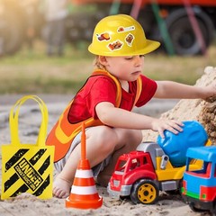 62 Pcs Construction Birthday Party Supplies Set Kids Construction Dress up Se…