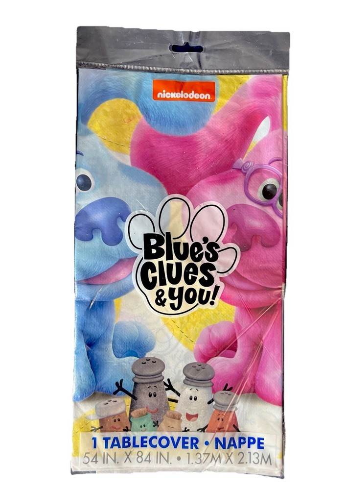 Blue Clues / Magenta Table Cover Plastic “54X84” Party Supplies Decoratio