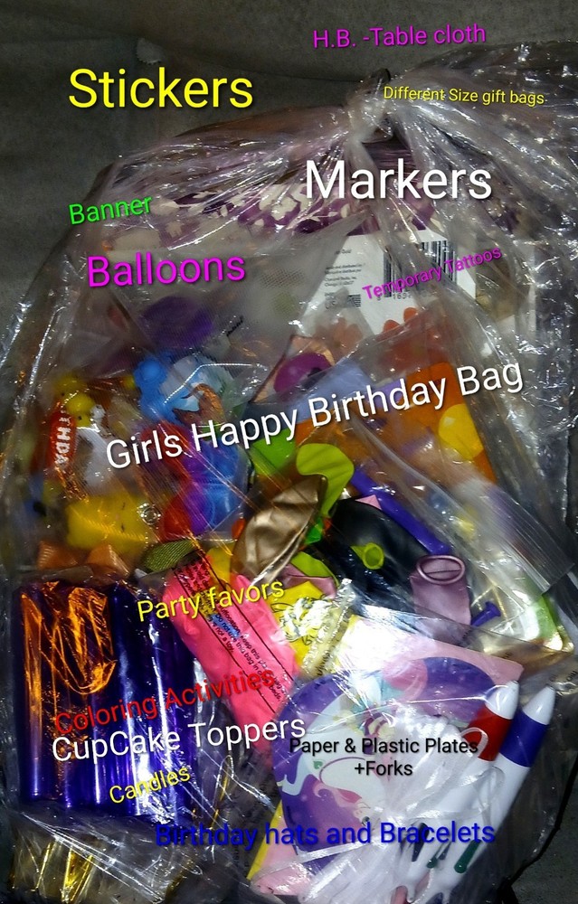 Girls Big BIRTHDAY Bundle Lot Various Party Favors
