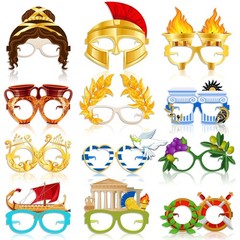 36 Pcs Greek Mythology Decor Ancient Greece Theme Eyeglasses Glasses Frame Gr…