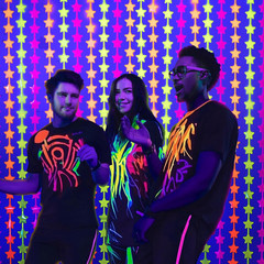 Mega-L Glow in the Dark Party Supplies, 2 Pack Neon Party Decorations 3.3 X 6.6