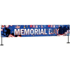 Large 9.8×1.6ft Memorial Day Banner, Memorial Day Decorations, Memorial Day Y…