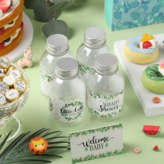 39 Pcs Baby Shower Water Bottle Labels Greenery Plant Baby Shower Bottle Stic…