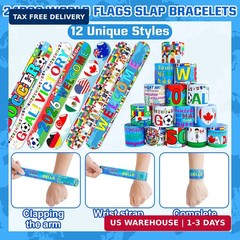 International World Flags Party Favors, 60PCS World Flags Party Favors Include S