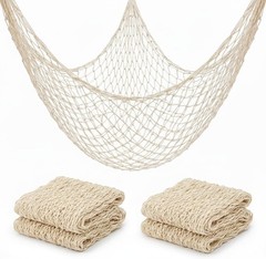 Nautical Fish Net Decorations for Party Wall Hanging Ocean Theme Decor