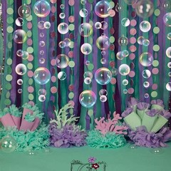 Transparent Bubble Wall Decal Sticker Cutout Kid’s Under Blue,white,rainbow